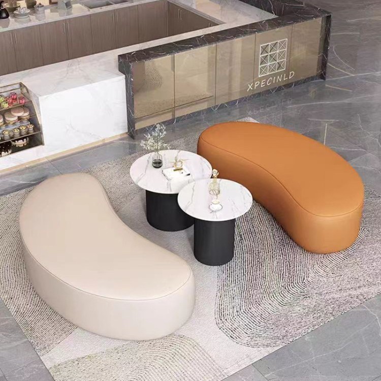 Modern Curved Modular Lounge Bench | Sculptural Design & Color-Block Upholstery for Libraries and Commercial Spaces - Image 3