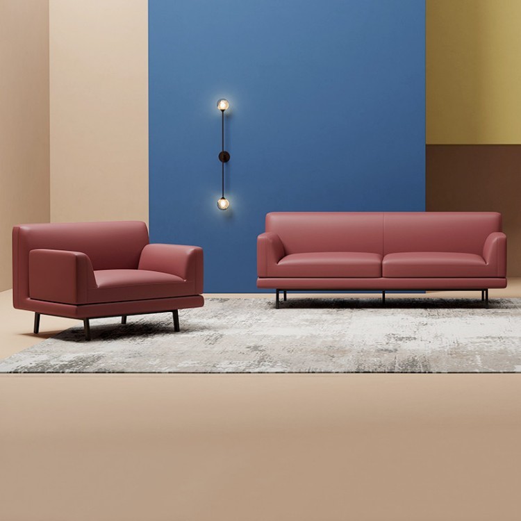 Modern Business Reception Sofa Set | Single & Multi-Seat Office Lounge Sofa - Image 3