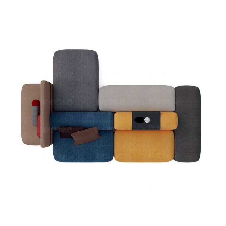 Modern Modular Sectional Sofa | Multifunctional Office Lounge Seating System