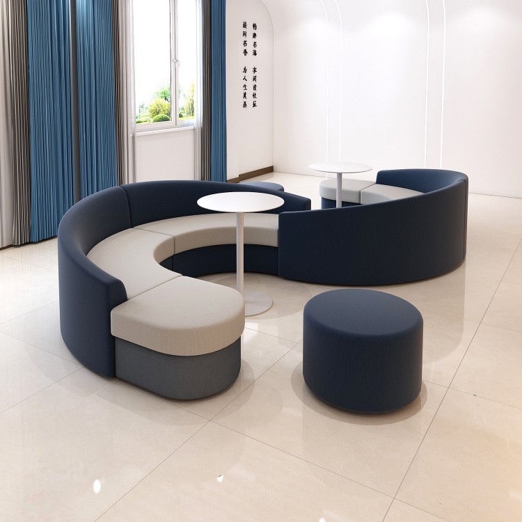 Curved Modular Sofa | Contemporary Circular Lounge Seating for Commercial Spaces - Image 2