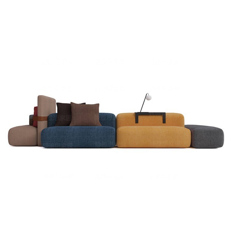 Modern Modular Sectional Sofa | Multifunctional Office Lounge Seating System - Image 3