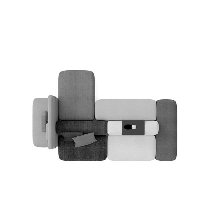 Modern Modular Sectional Sofa | Multifunctional Office Lounge Seating System - Image 4