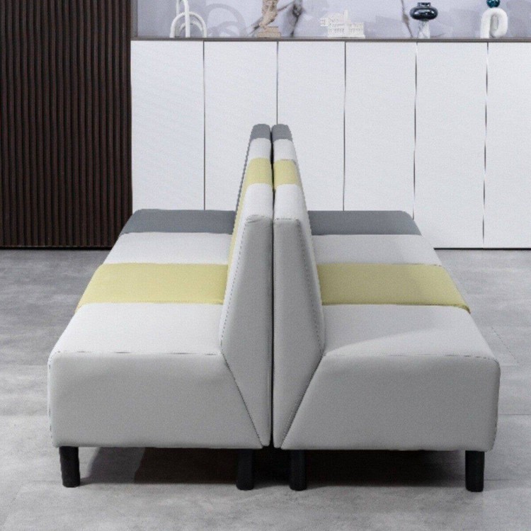 Modern Modular Upholstered Waiting Bench - Image 4