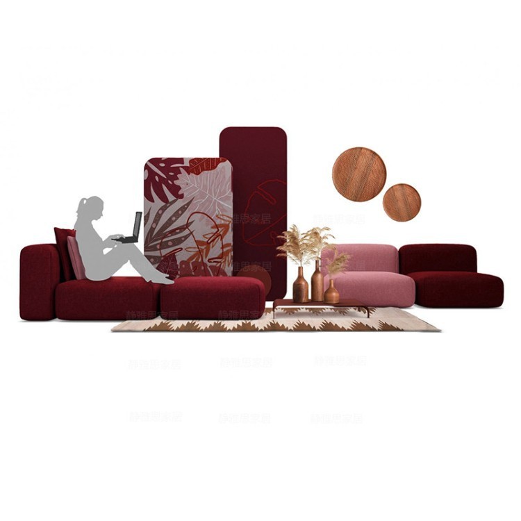 Modern Modular Sectional Sofa | Multifunctional Office Lounge Seating System - Image 5