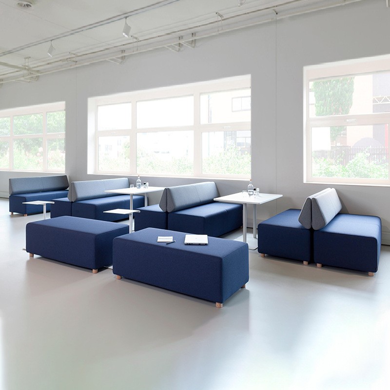 Modern Modular Office Sofa with Multicolor Upholstery