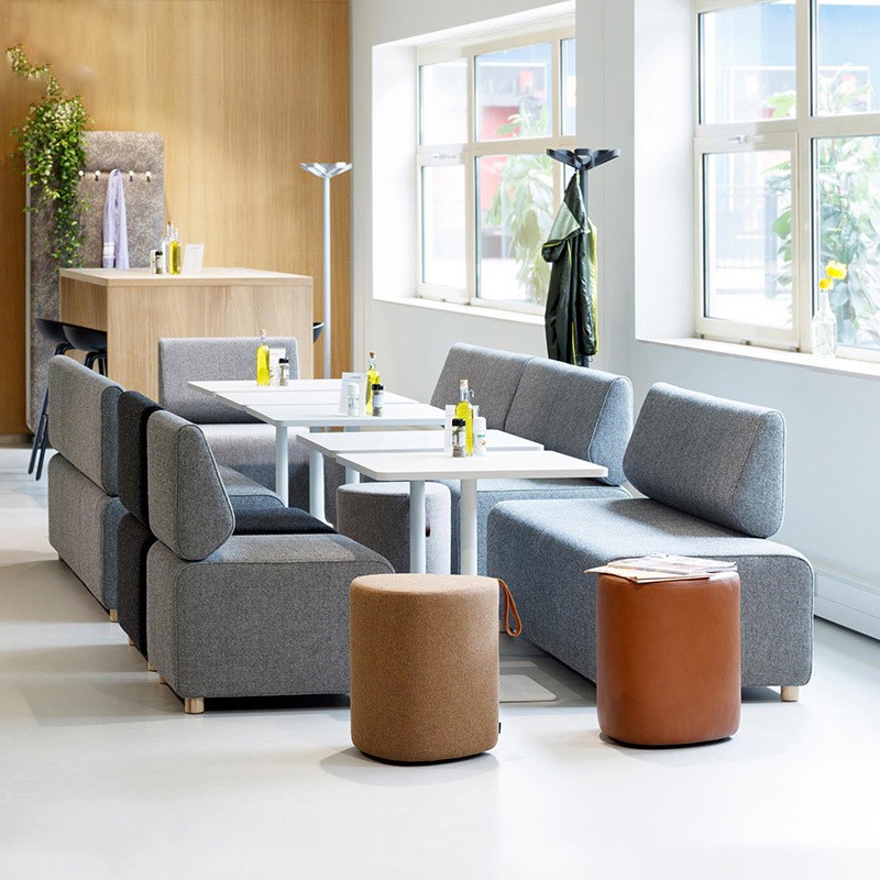 Modern Modular Office Sofa with Multicolor Upholstery - Image 3