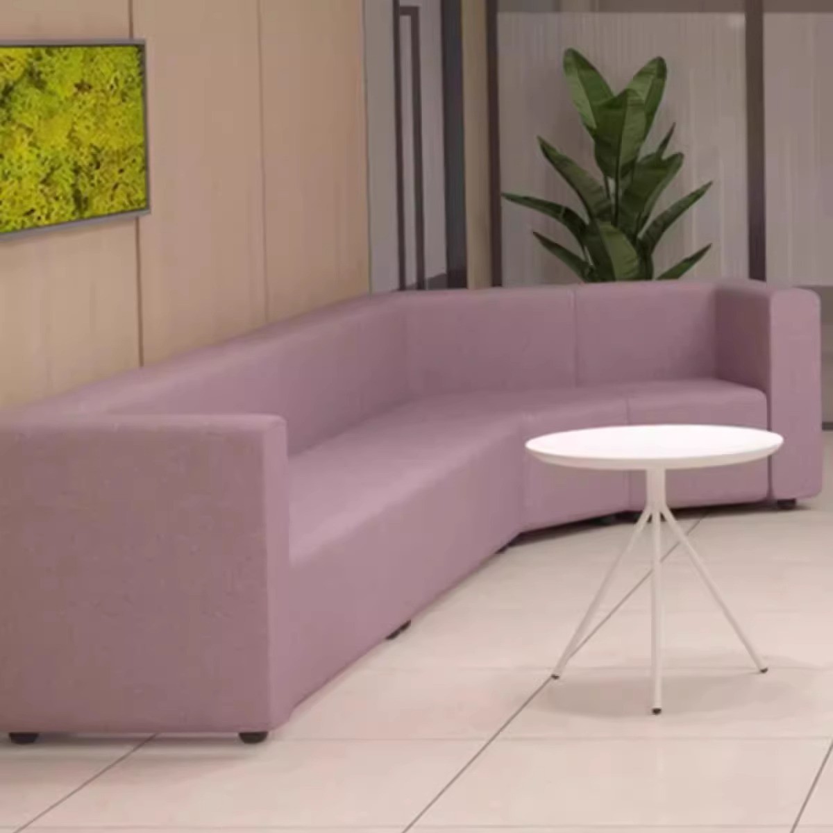 Two-Tone Modular Sofa for Commercial Lounges and Meeting Areas - Image 4